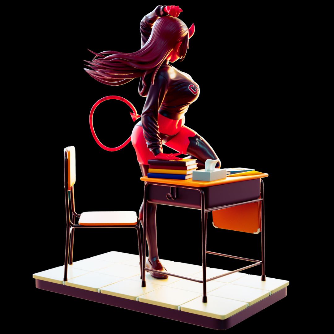 Red Succubus School Diorama