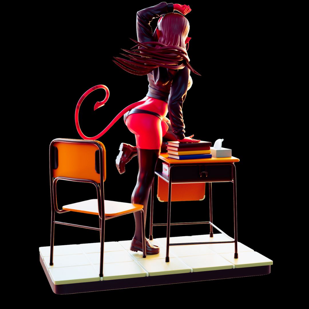 Red Succubus School Diorama