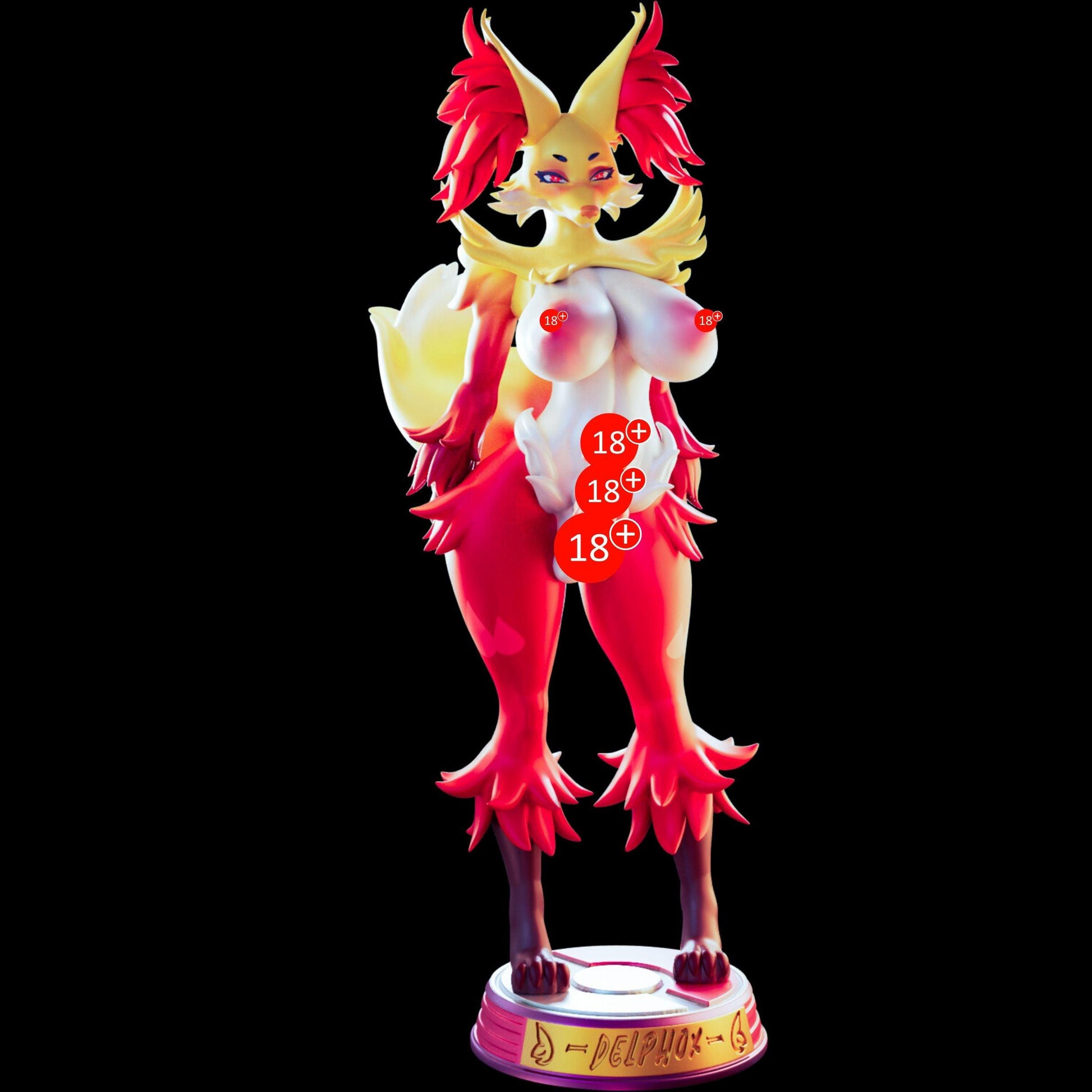 Fire Psychic Fox - NSFW FIGURES