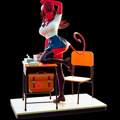 Red Succubus School Diorama