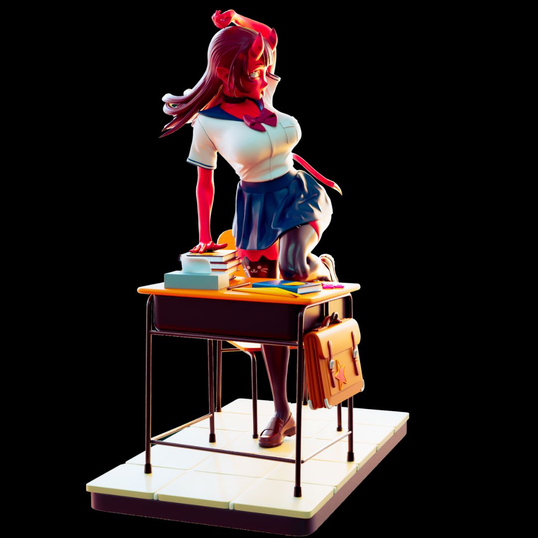 Red Succubus School Diorama