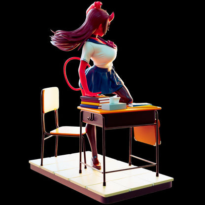 Red Succubus School Diorama