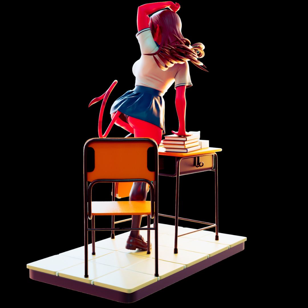 Red Succubus School Diorama