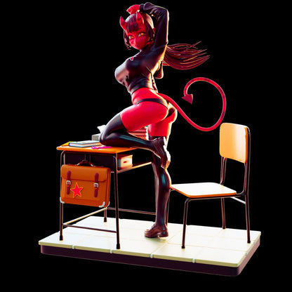 Red Succubus School Diorama