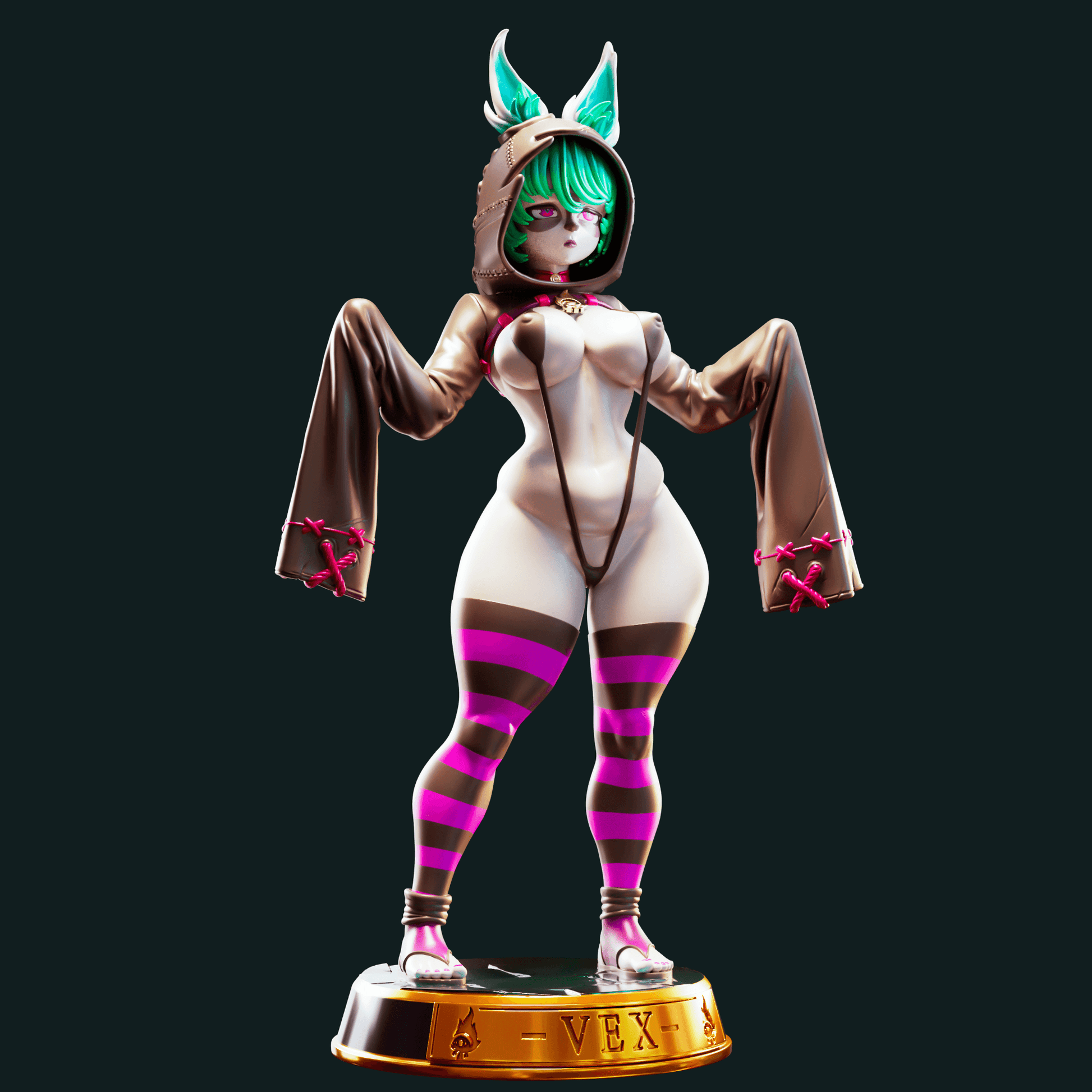 Green Foxy girl - NSFW FIGURES